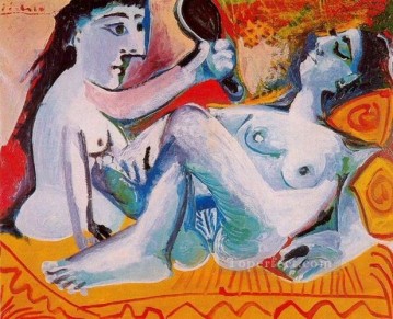 Desnudo Painting - Les deux amies 1965 Desnudo abstracto